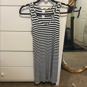 Yala Navy and White Striped Dress